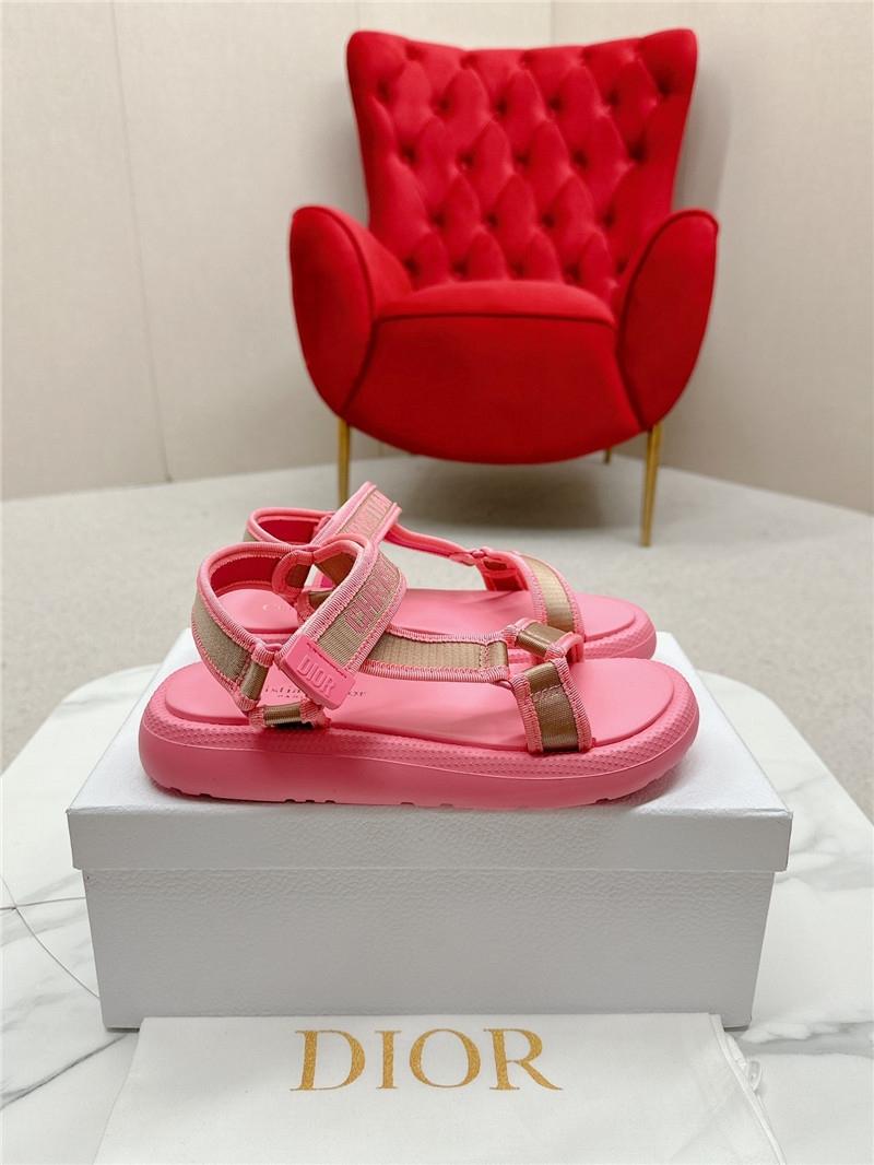 D10r women’s d-wave sandals leather pink