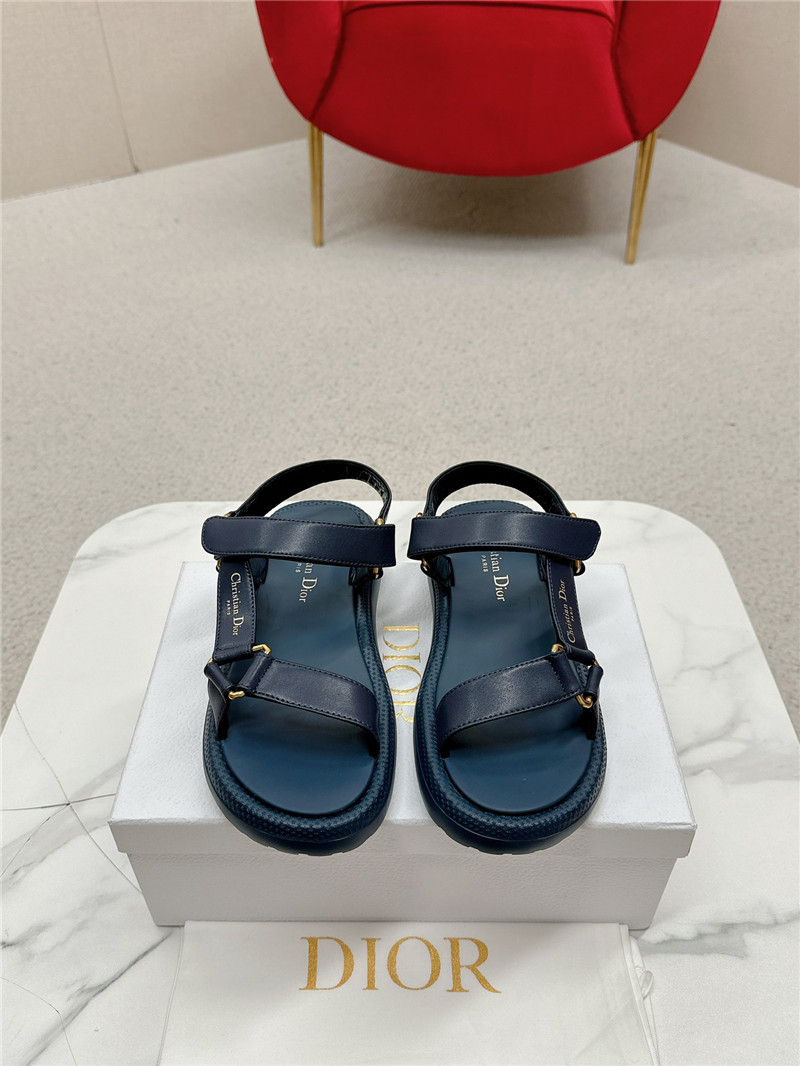 D10r black leather d wave sandals