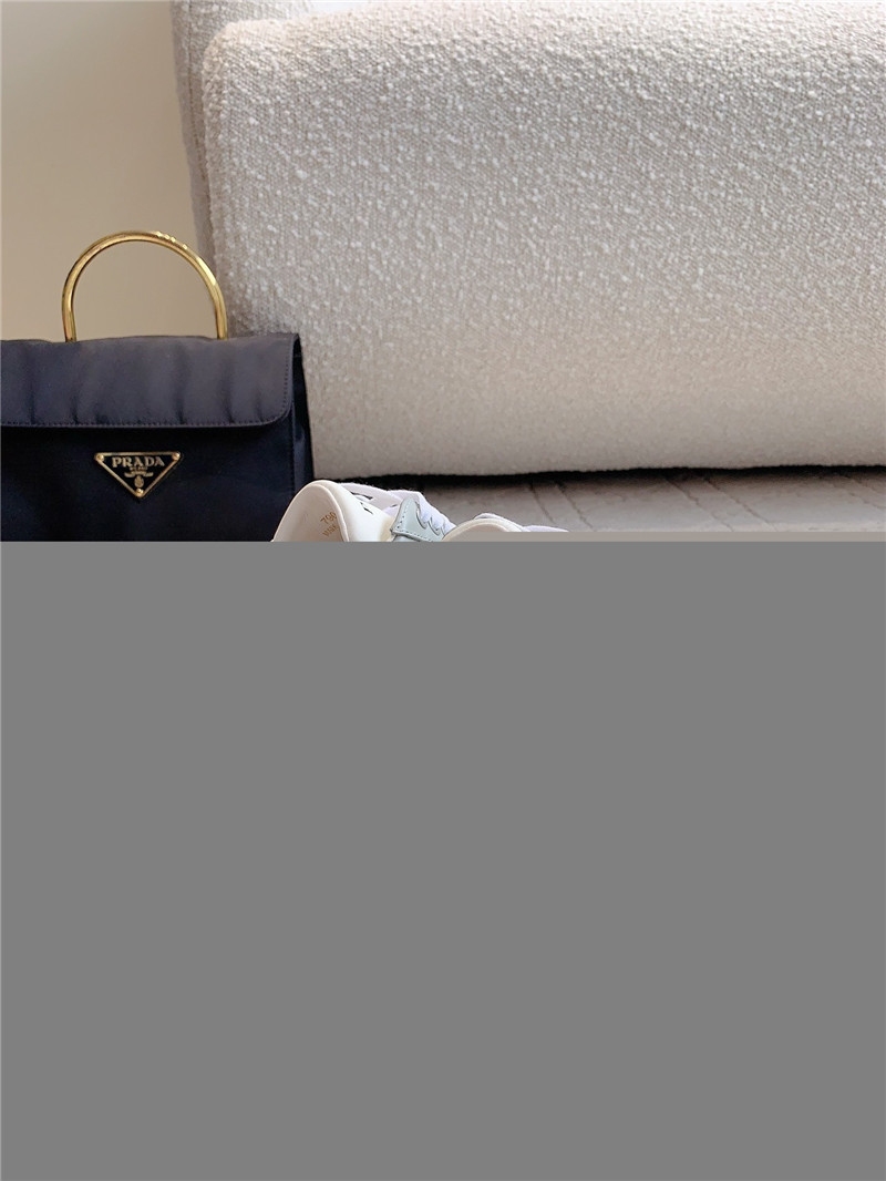 Prada Triangle-Logo Brown Lace-Up Sneakers