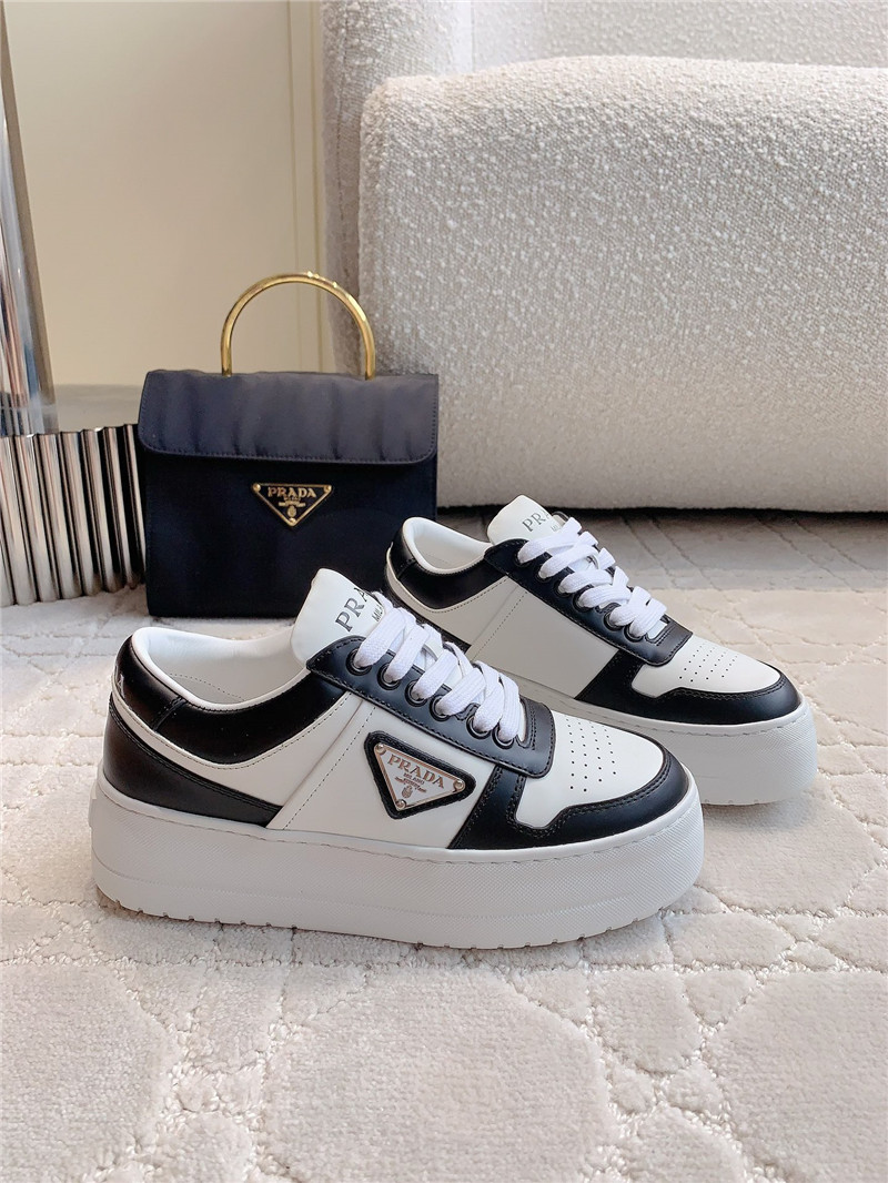 Prada Triangle-Logo Lace-Up Sneakers