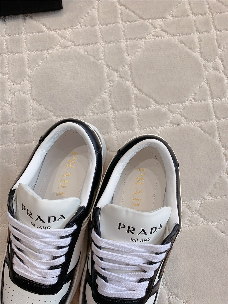 Pra*a triangle-logo lace-up sneakers