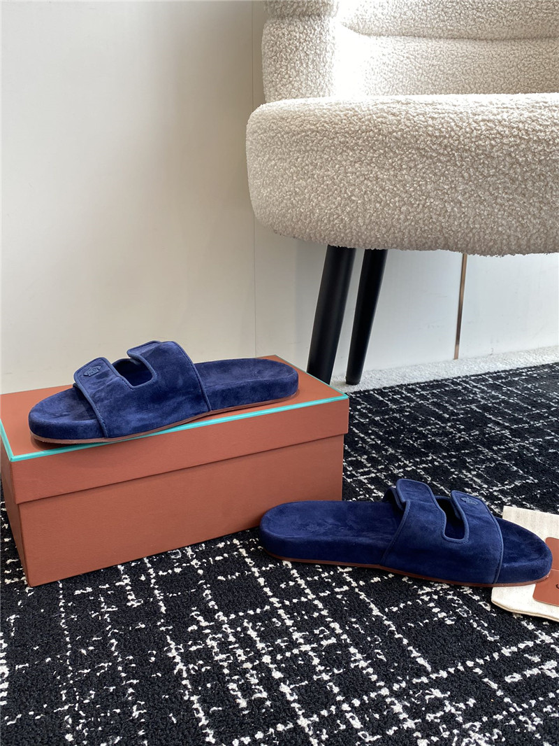 L0r0 P1ana waikiki blue velcro strap sandals