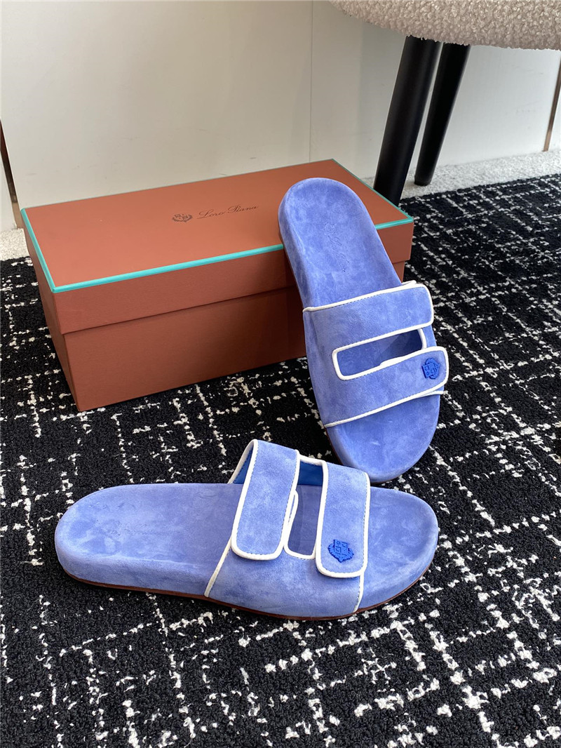 Loro Piana Waikiki Velcro Strap Sandals for Women