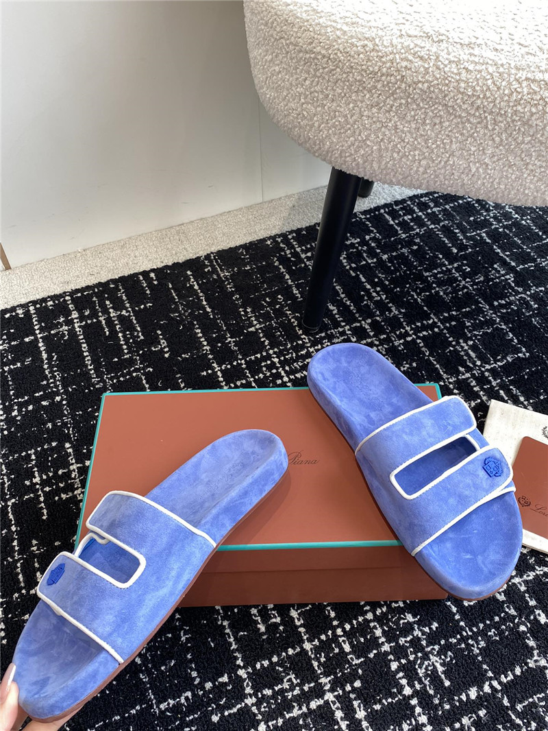 Loro Piana Waikiki Velcro Strap Sandals for Women