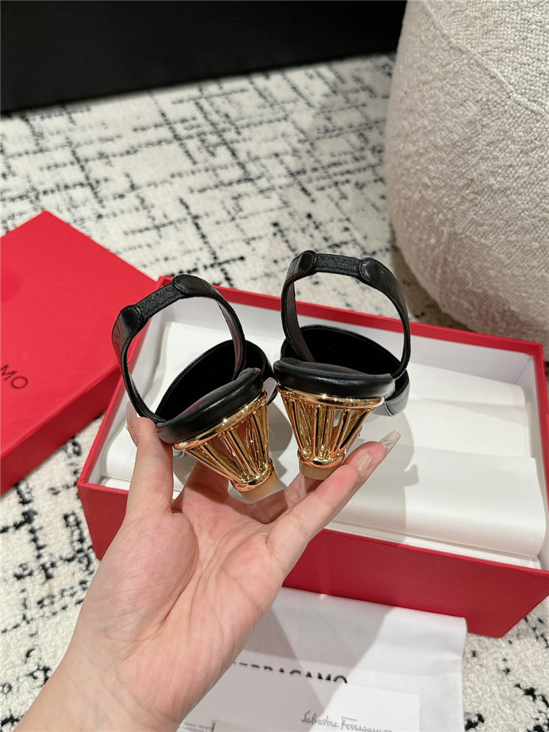 Ferragamo Cage Heel Slingback Pumps for Women