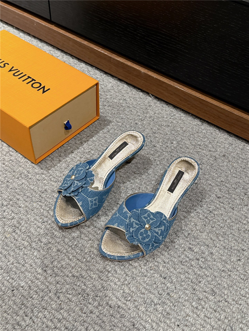 l0vis Vvtt0n denim kitten heels