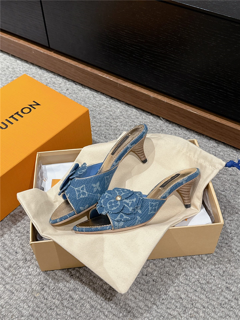 l0vis Vvtt0n denim kitten heels