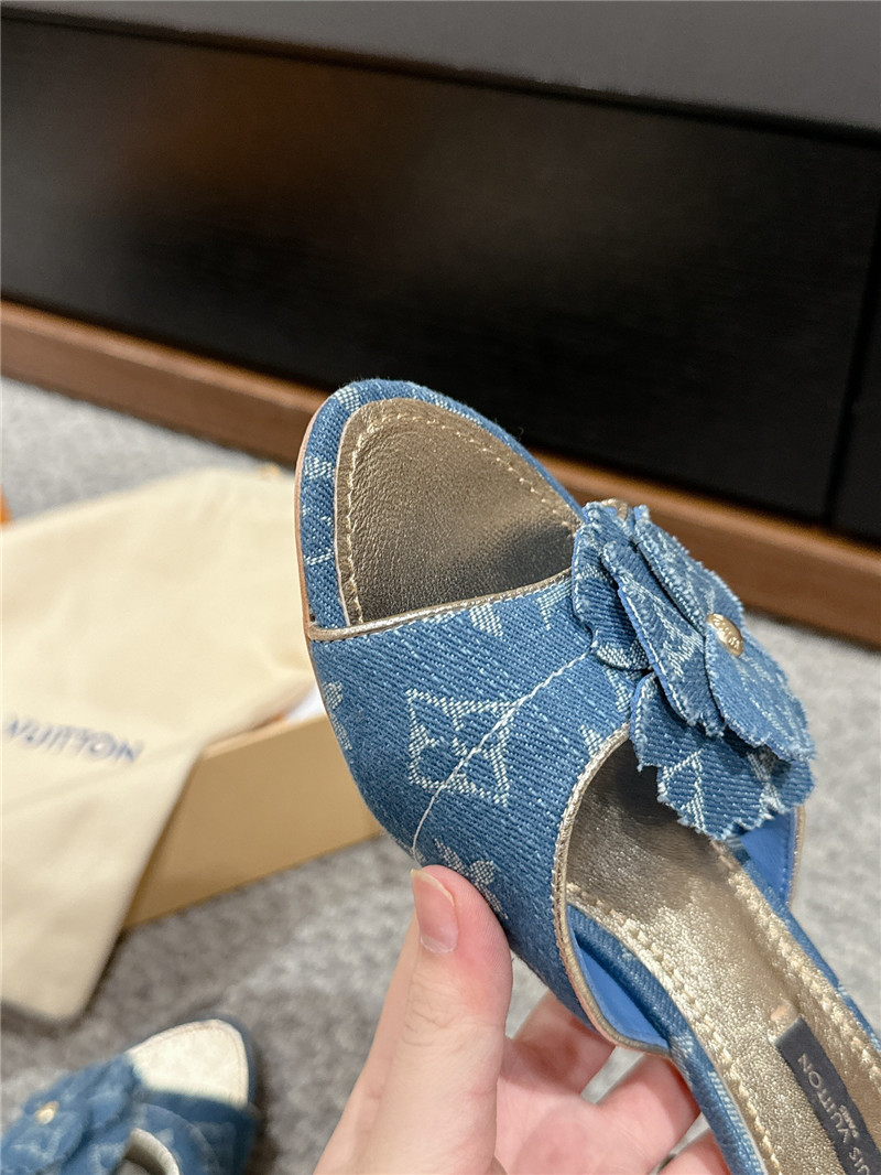l0vis Vvtt0n denim kitten heels
