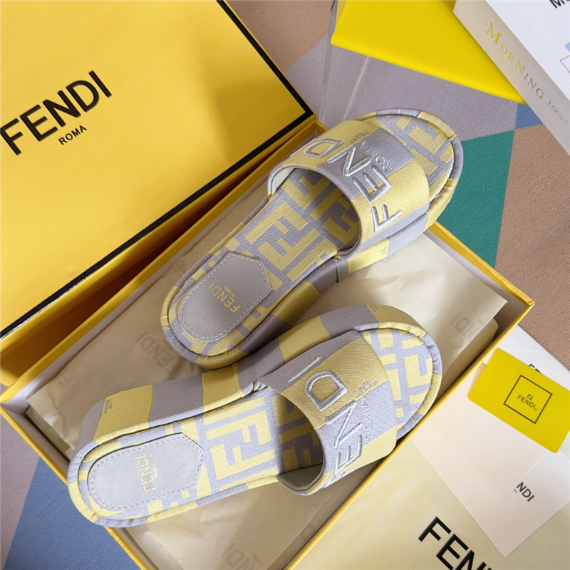 Fendi Sunshine Yellow Platform Sandals