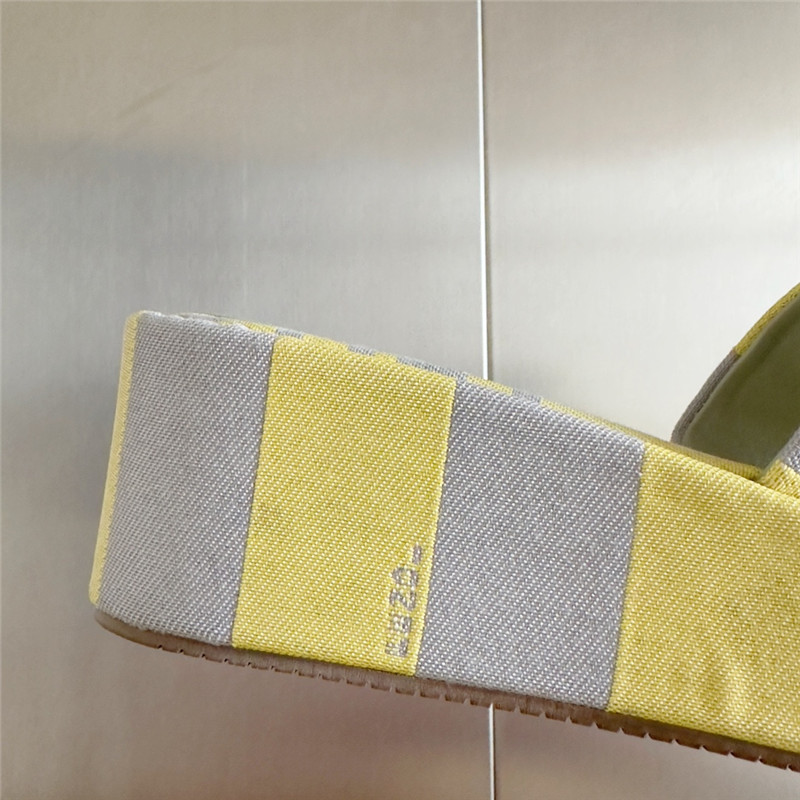 Fendi Sunshine Yellow Platform Sandals