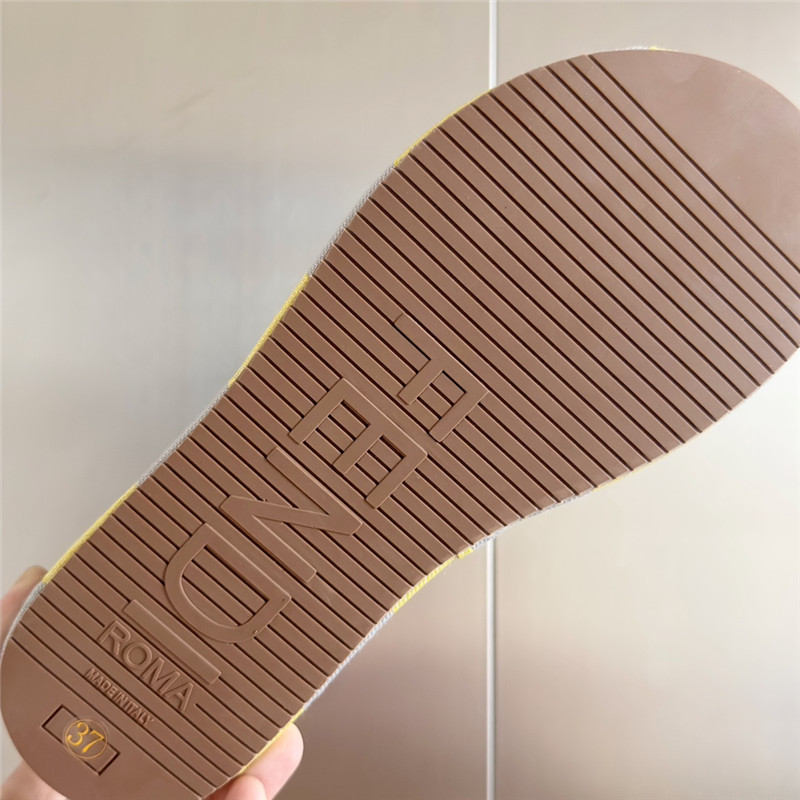 Fendi Sunshine Yellow Platform Sandals