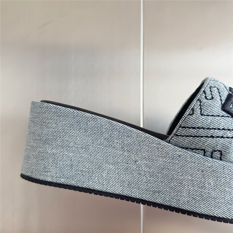 Fendi Sunshine Blue Platform Sandals