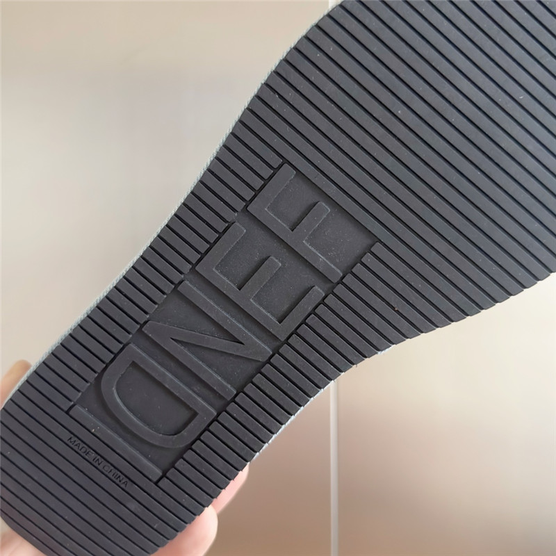 Fendi Sunshine Black Platform Sandals