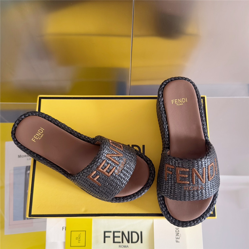 Fendi Sunshine Platform Sandals
