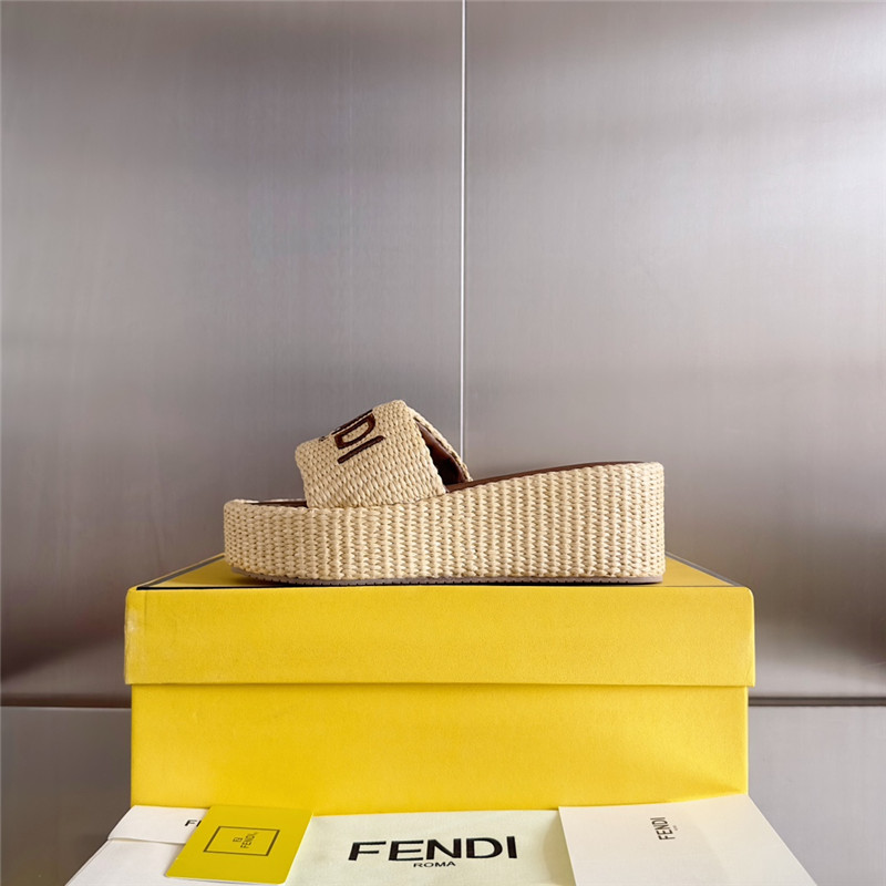 Fendi Sunshine Platform Sandals