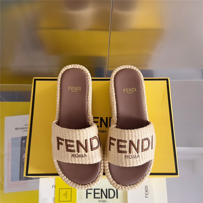 Fendi Sunshine Platform Sandals