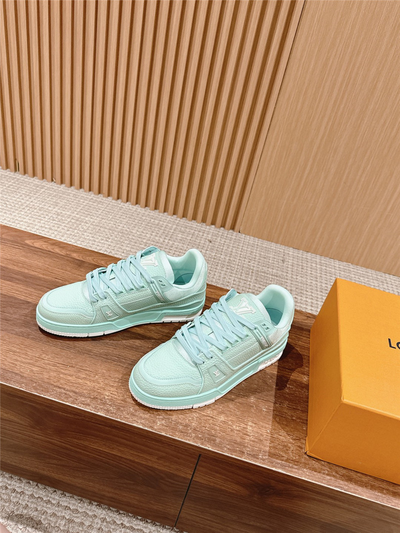 Louis Vuitton LV Women Trainer Sneakers in Light Blue