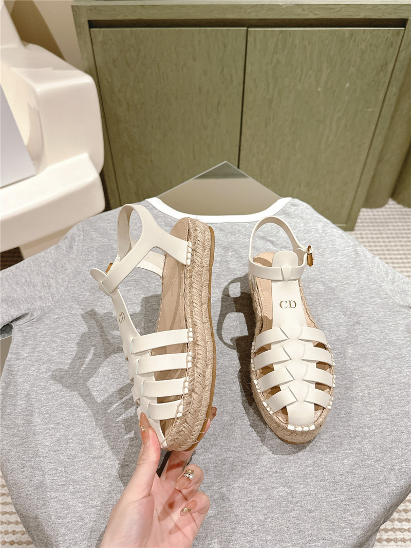 D10r cd espadrille wedge sandals