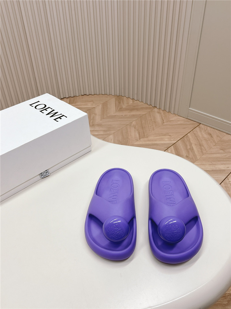 Loewe Bubble Thong Slide Women in Purple