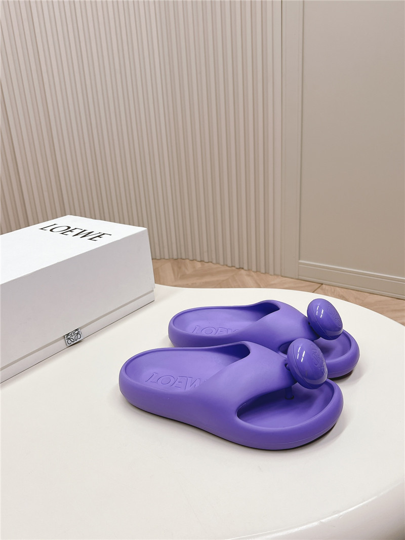 Loewe Bubble Thong Slide Women in Purple