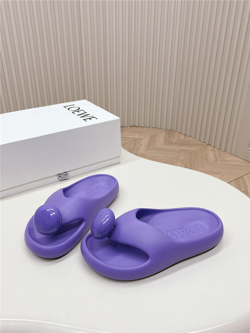 Loewe Bubble Thong Slide Women in Purple