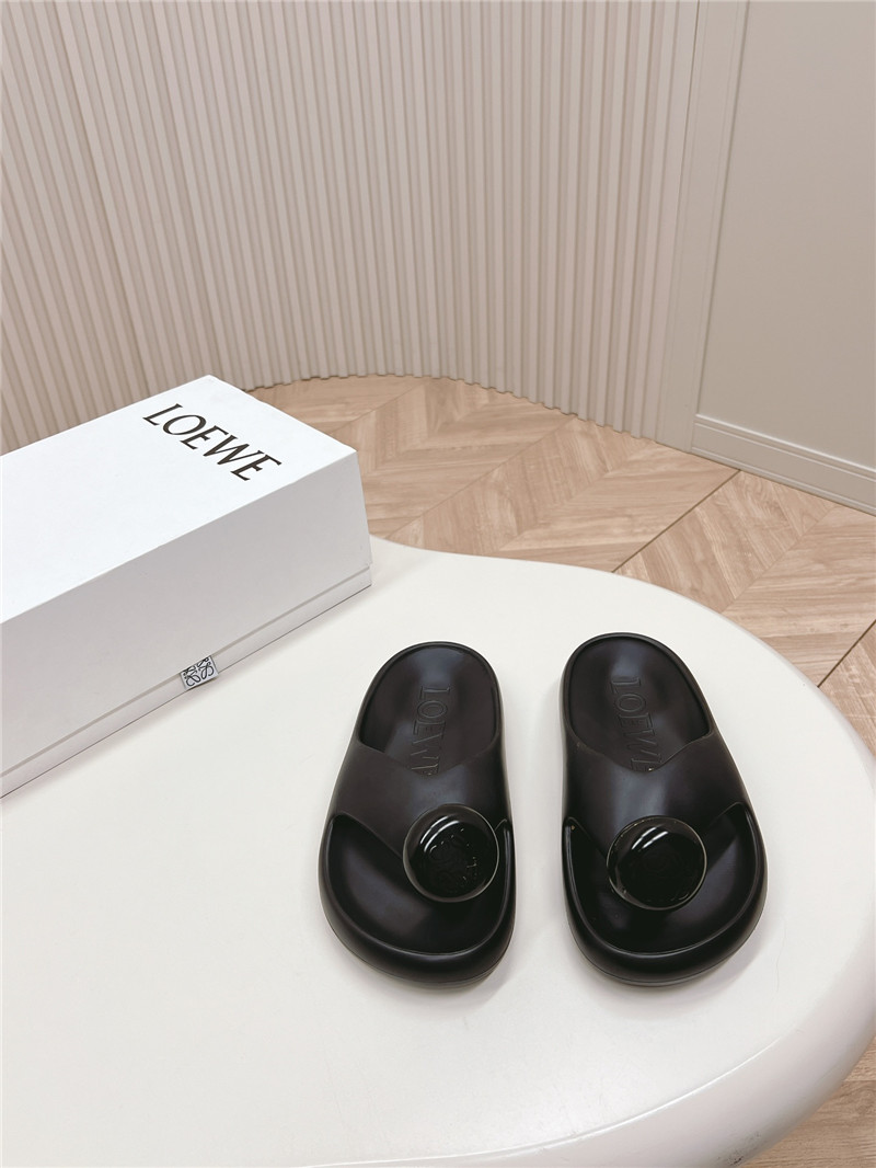 Loewe Bubble Thong Slide Women in Black