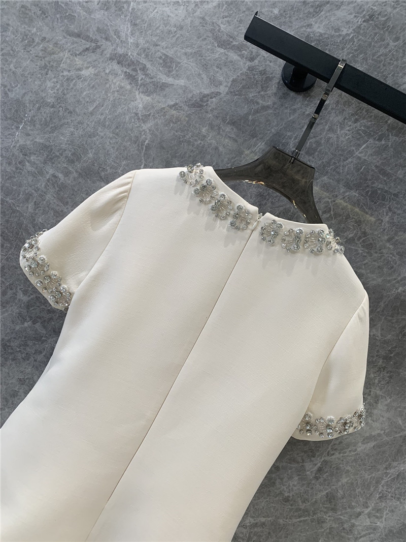 Va1e*ntin0 silk wool beaded dress replicas clothes