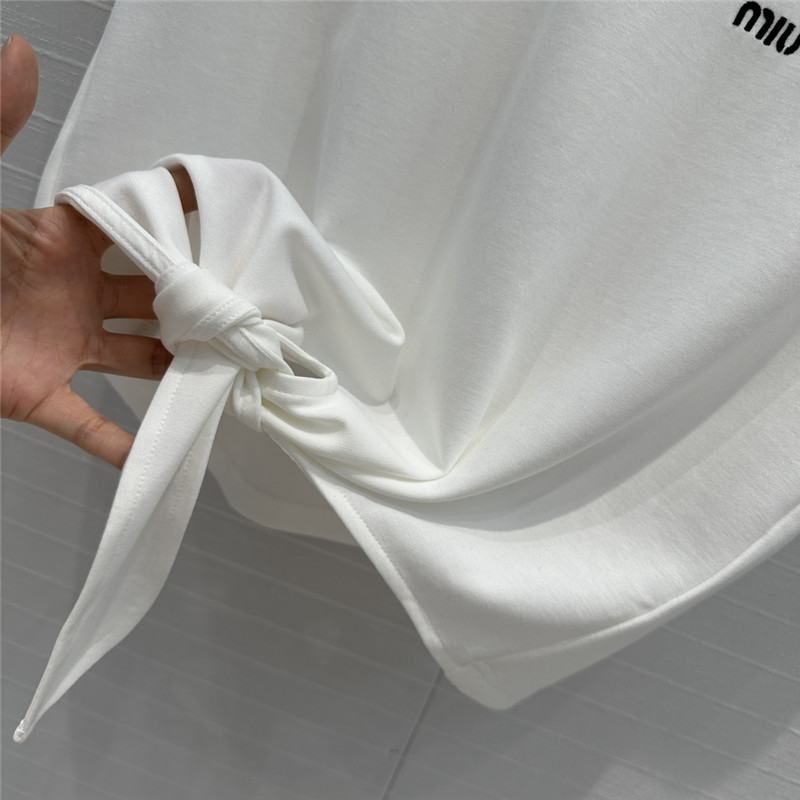 M1um1u strappy short top + big flared skirt replica clothing