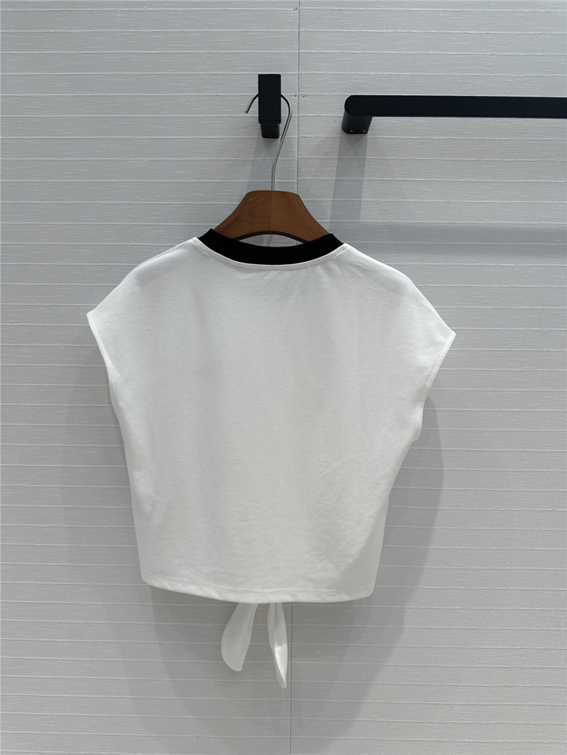 M1um1u strappy short top + big flared skirt replica clothing