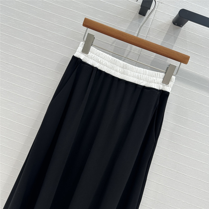 M1um1u strappy short top + big flared skirt replica clothing