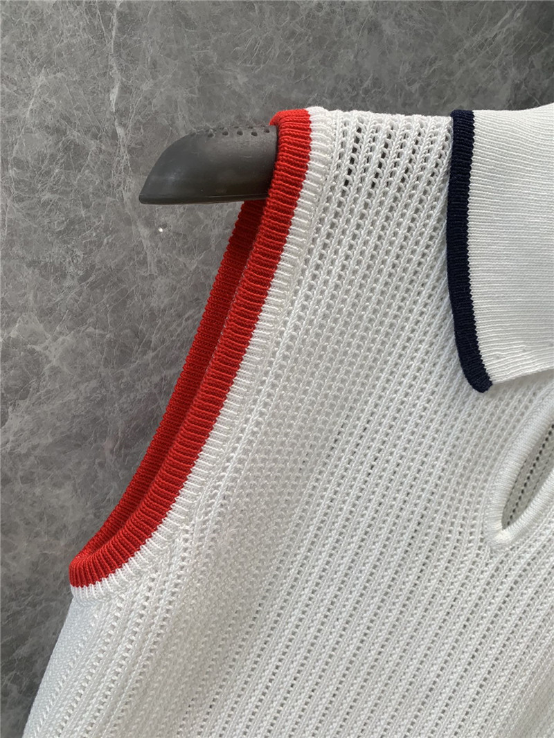 Thom Browne preppy knitted vest replica clothes