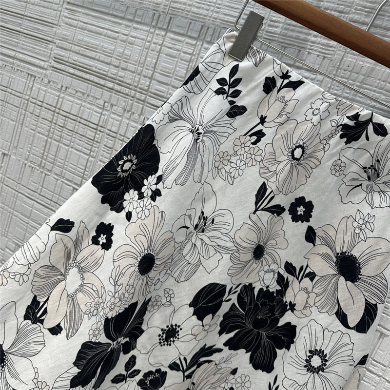 Zimm premium linen cotton A-line maxi skirt replica d&g clothing