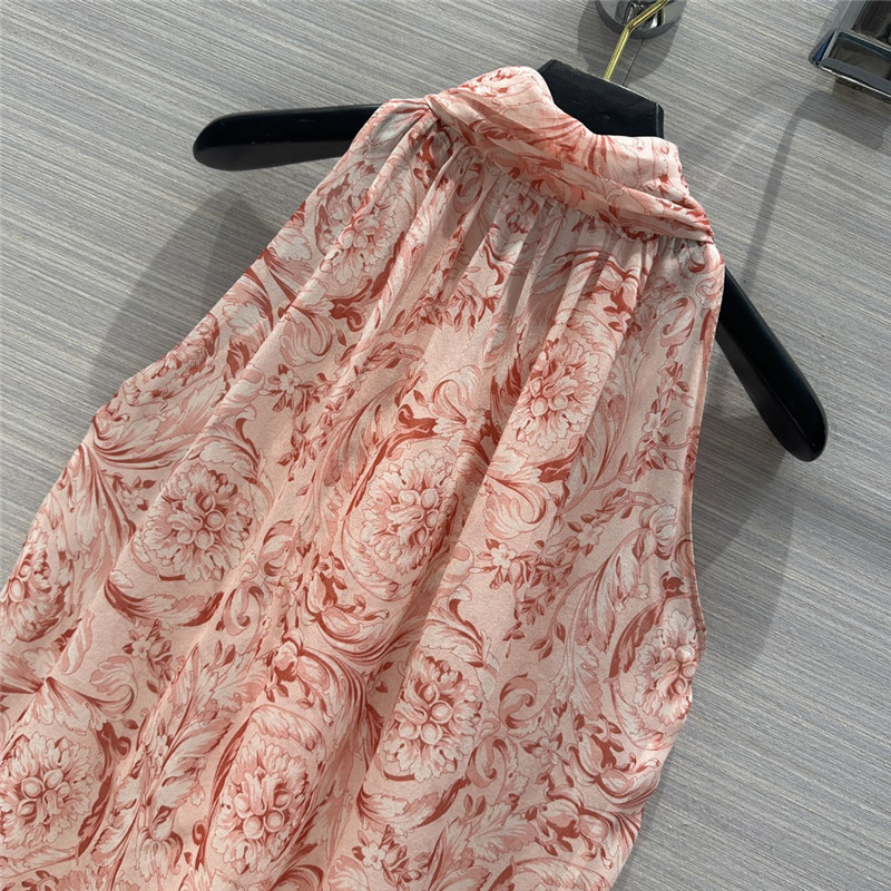 Versace positioning printed silk shirt replicas clothes