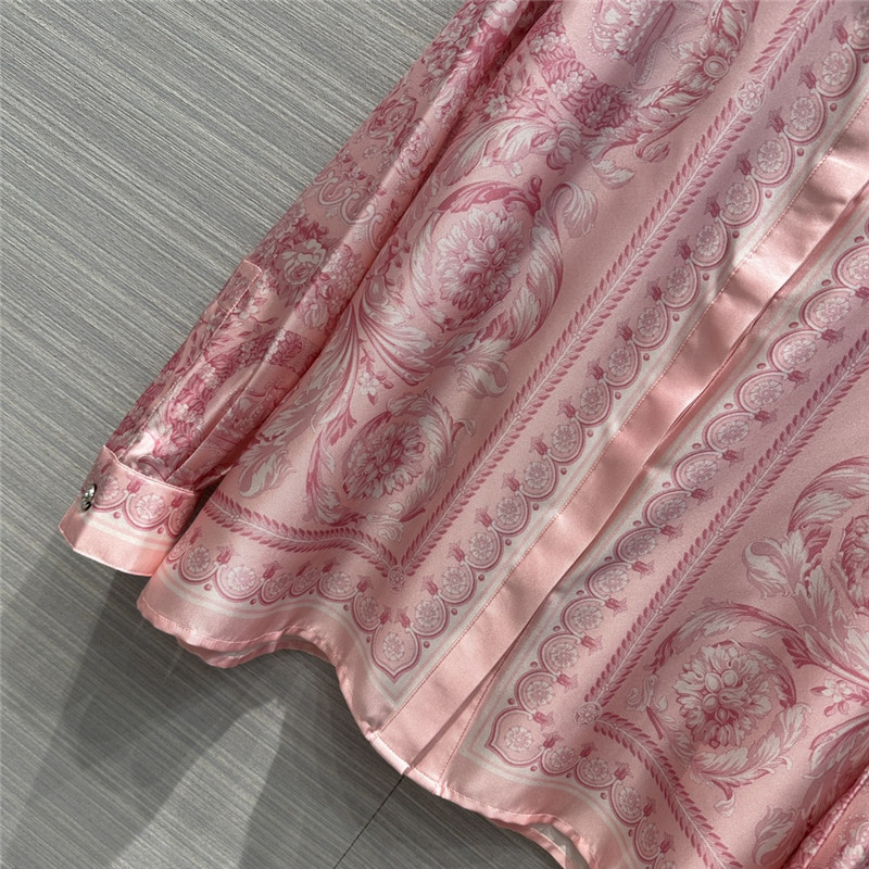 Versace positioning printed silk shirt replica clothing sites
