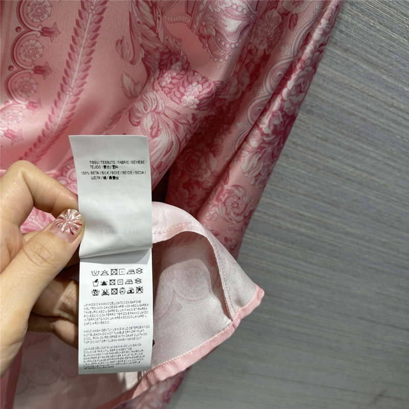 Versace positioning printed silk shirt replica clothing sites