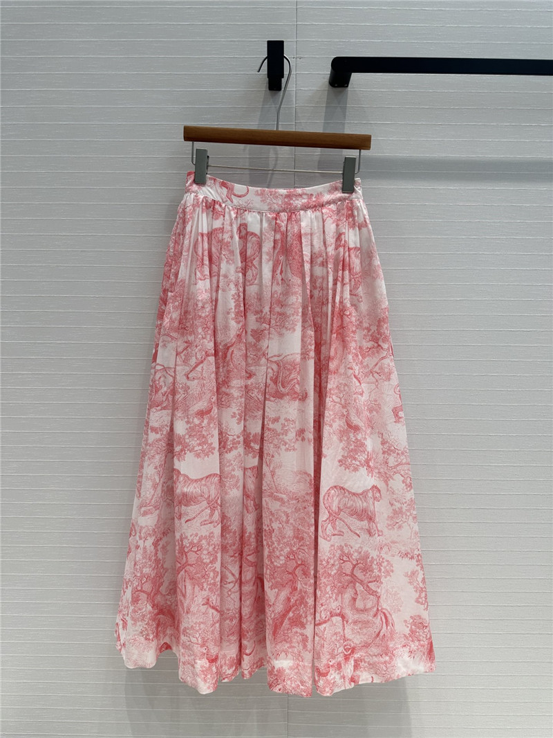 dior jouy animal print long skirt replicas clothes