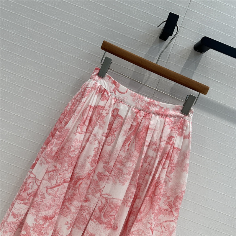 dior jouy animal print long skirt replicas clothes
