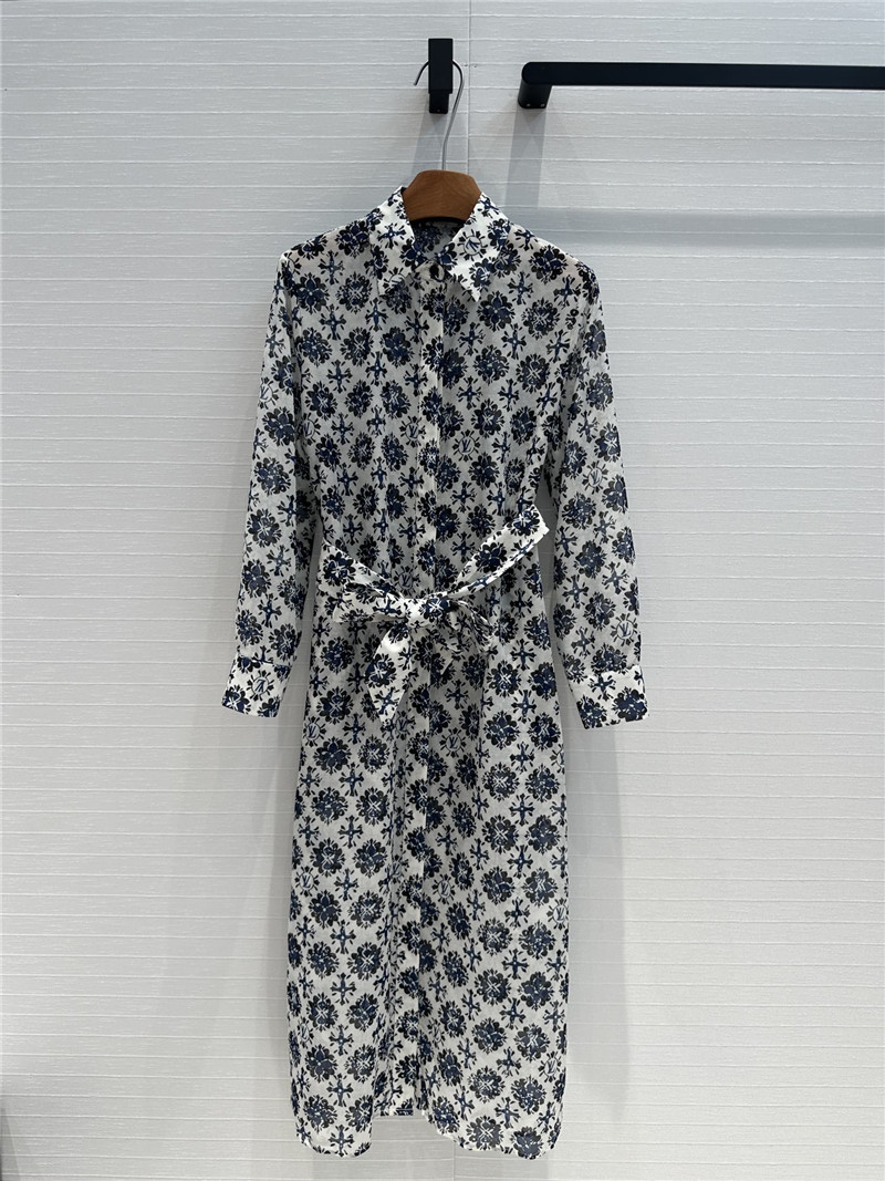 louis vuitton LV printed shirt dress replica clothes