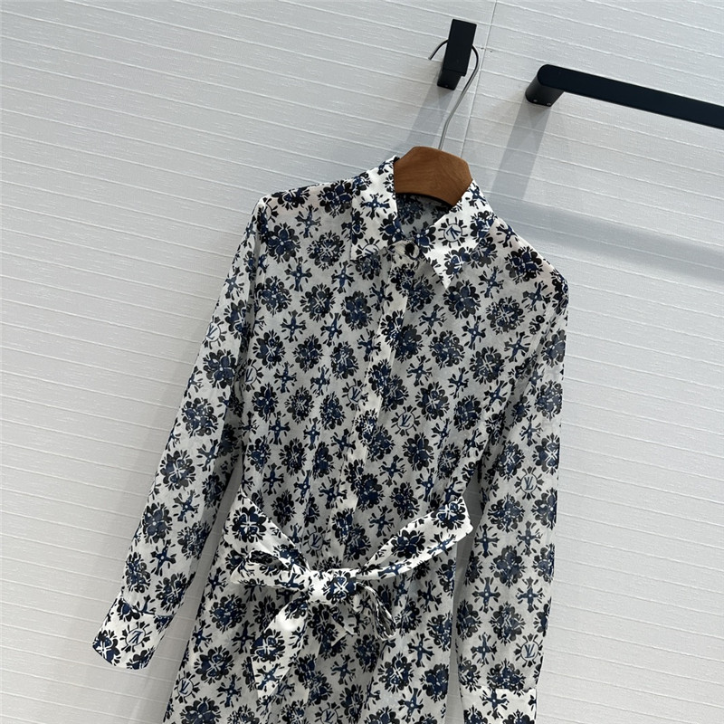 l0vis Vvtt0n lv printed shirt dress replica clothes