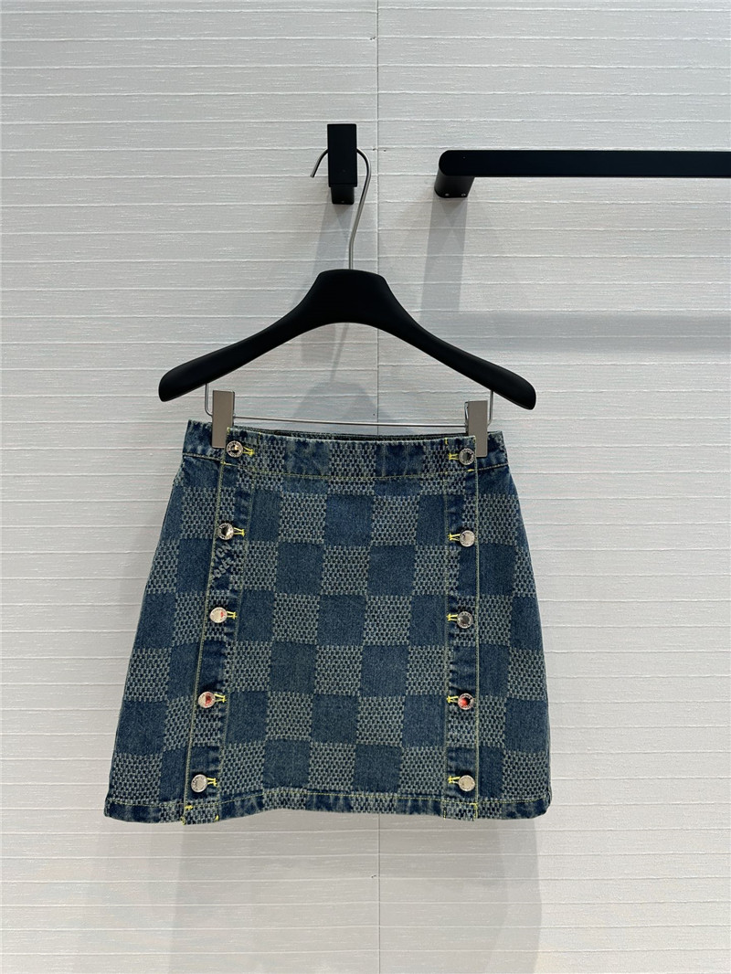 louis vuitton LV denim skirt replica d&g clothing