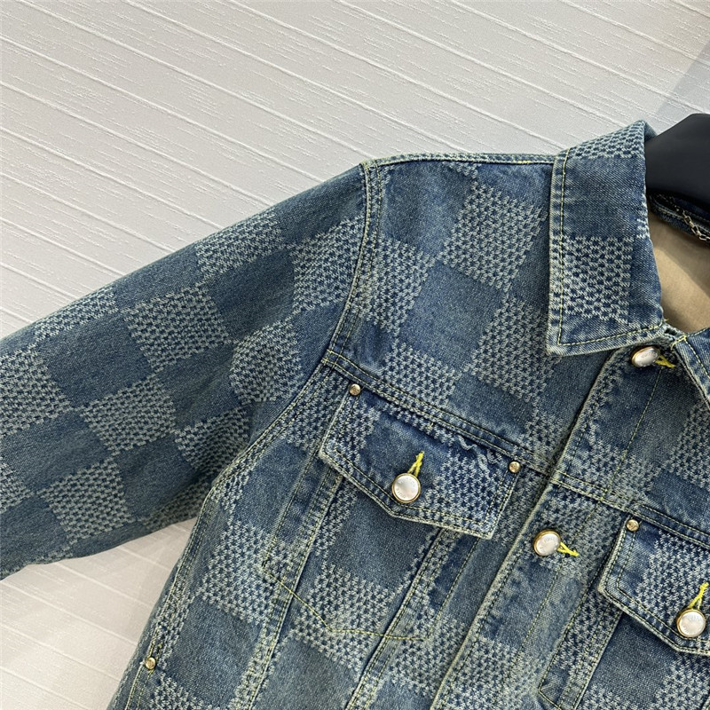 louis vuitton LV jacket denim coat replica clothing sites