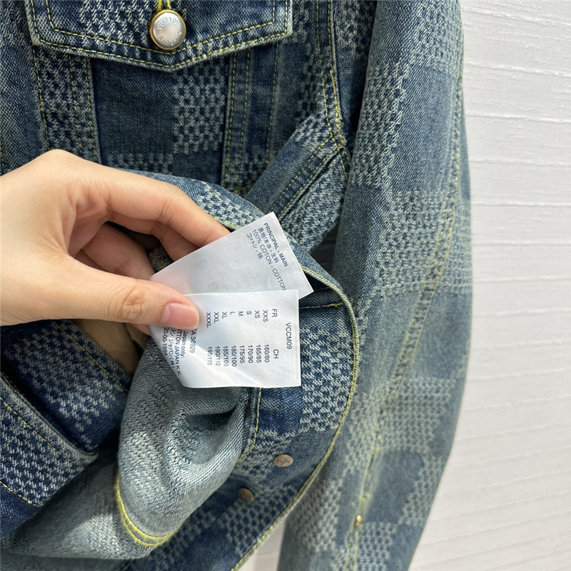 louis vuitton LV jacket denim coat replica clothing sites