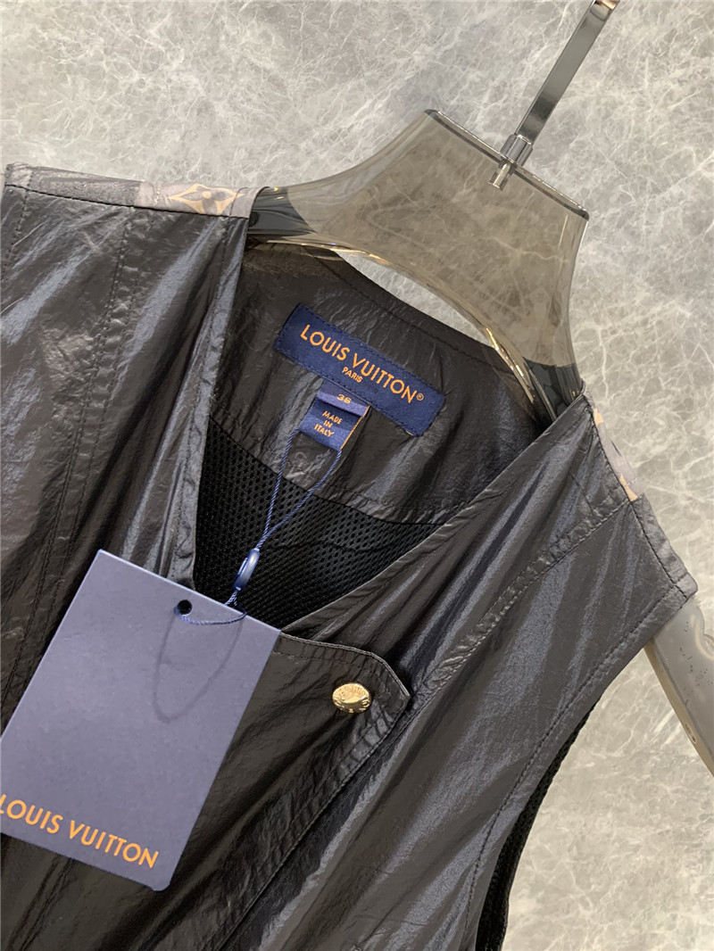 louis vuitton LV pocket colorblock sleeveless dress replica clothes