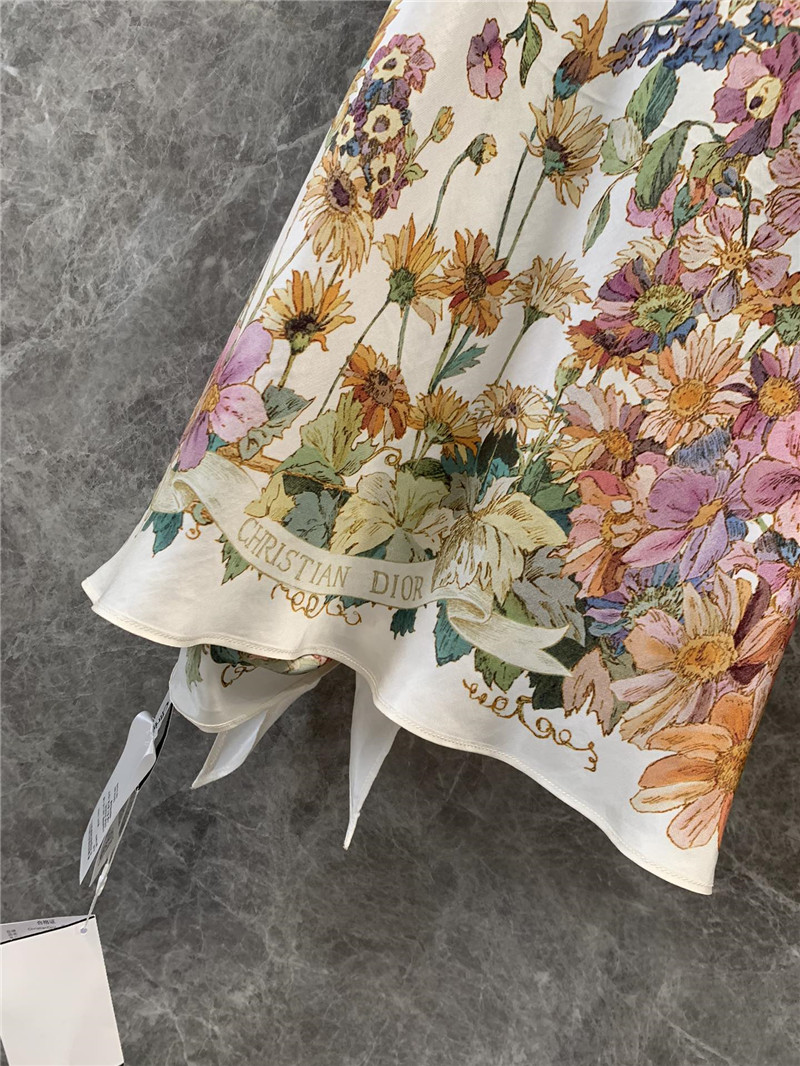 D10r silk printed halter neck vest replica clothes