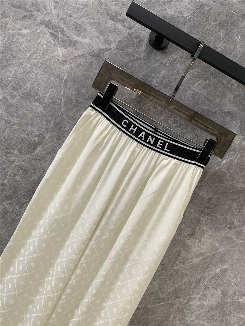 Chanel elastic waist casual trousers replica d&g clothing