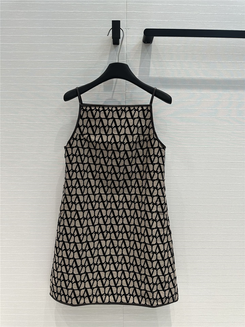 valentino leather trim suspender dress replica clothing sites