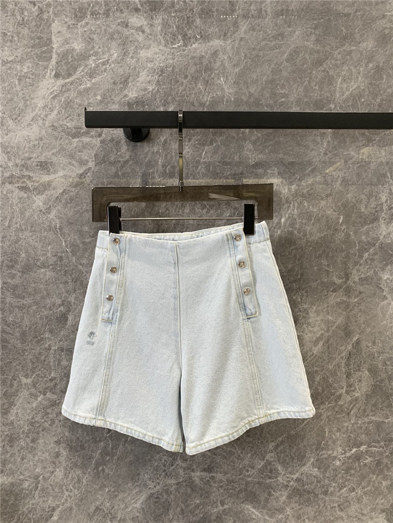 dior double breasted denim shorts replicas clothes