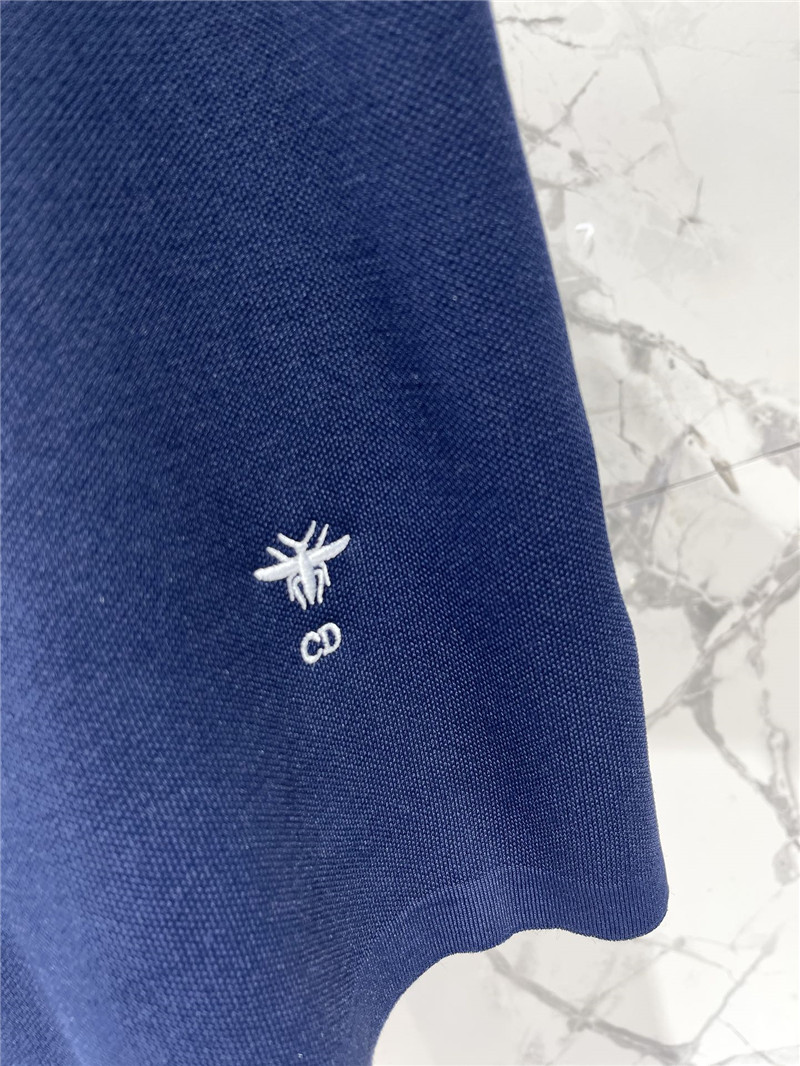 D10r navy collar half zip short sleeve replica designer clothes