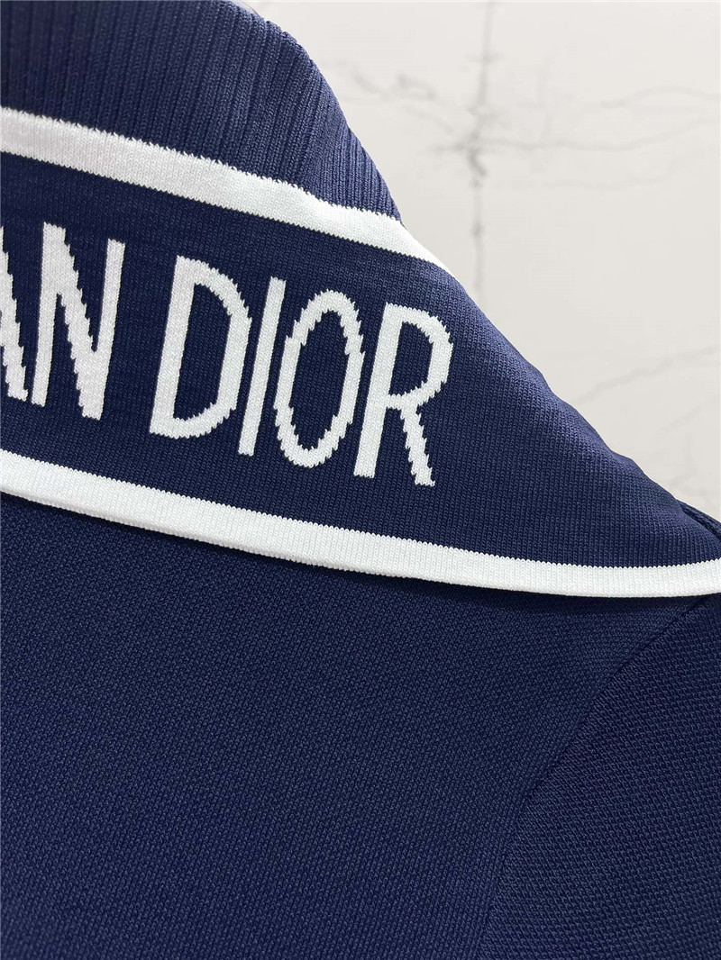 D10r navy collar half zip short sleeve replica designer clothes