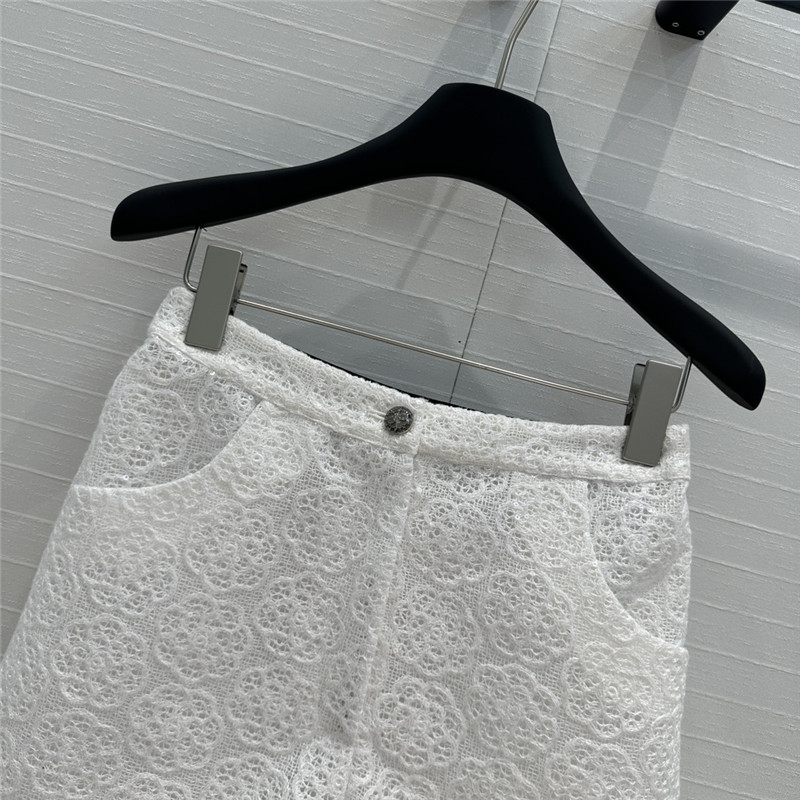 Ch**el double c ribbon waist shorts replica clothing sites